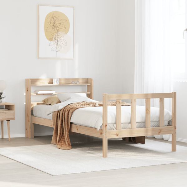 vidaXL Bedframe zonder matras massief grenenhout 90x190 cm