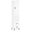 vidaXL Hoge kast 34,5x34x180 cm bewerkt hout wit