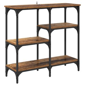 vidaXL Wandtafel Oud Hout 80 x 29 x 75 cm Bewerkt hout