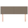 vidaXL Hoofdborden 2 st 72x5x78/88 cm stof taupe