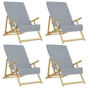 vidaXL Strandhanddoeken 4 st 400 g/m&sup2; 60x135 cm stof grijs
