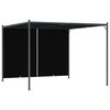 vidaXL Pergola met uittrekbaar dak 3x3 m antraciet