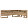 vidaXL Opberghoofdbord Artisan Eiken Bewerkt hout