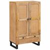 vidaXL Hoge kast met lade Bruin 40 x 33 x 110 cm Massief Mango Hout