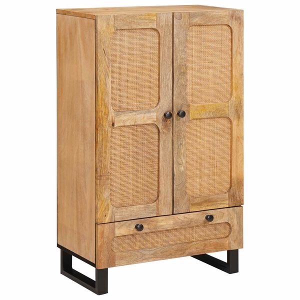 vidaXL Hoge kast met lade Bruin 40 x 33 x 110 cm Massief Mango Hout