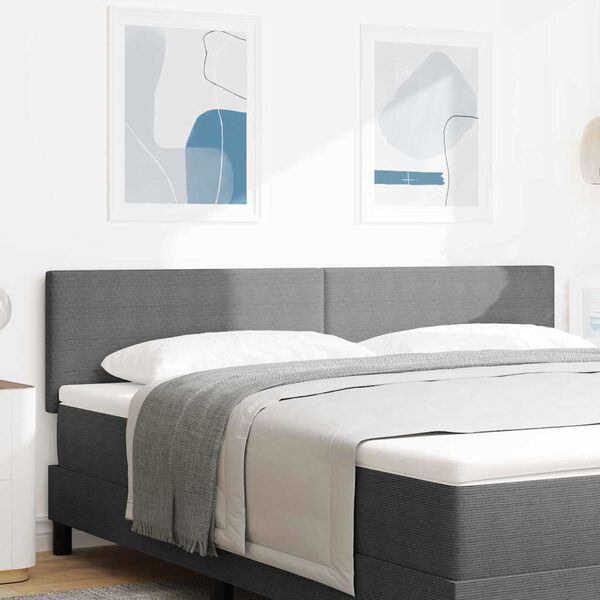 vidaXL Hoofdbord met hoofdeinde Lichtgrijs 180 cm Nep Leer
