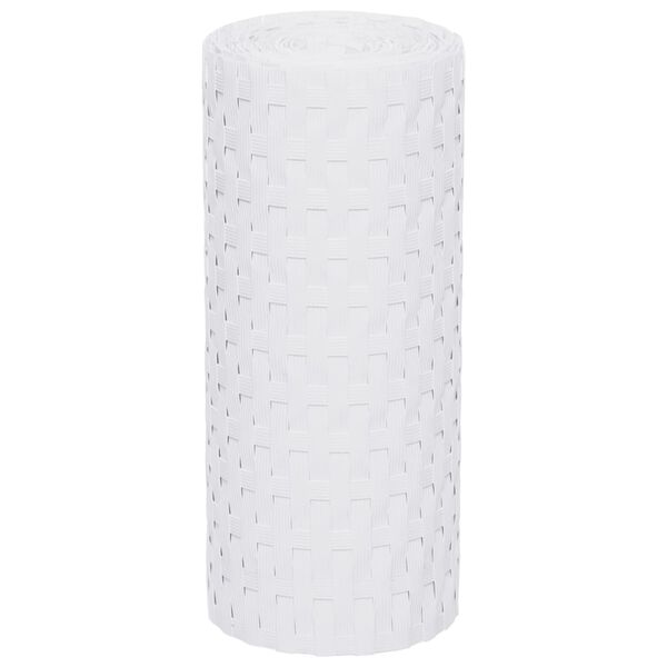 vidaXL Balkonschermen 10 st 255x19 cm poly rattan wit