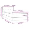 vidaXL Boxspring met matras fluweel donkergroen 100x210 cm