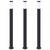 vidaXL Bolderverlichting 3 stuks 110 cm RVS IP44