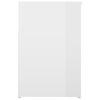 vidaXL Schoenenbank 80x30x45 cm bewerkt hout hoogglans wit