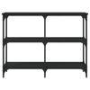 vidaXL Wandtafel 100x29x75 cm bewerkt hout zwart