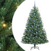 vidaXL Kunstmatige Inklapbare Kerstboom Groen 180 cm PVC en Metaal