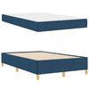 vidaXL Bedframe met matras Blauw 120 x 190 cm Stof