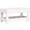 vidaXL Tuinvoetenbank 62x30x32 cm massief grenenhout wit