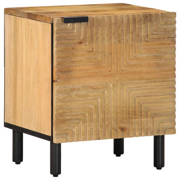 vidaXL Nachtkastjes 2 st 40x33x46 cm massief mangohout bruin