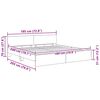 vidaXL Bedframe met hoofdeinde Oud Hout 180 x 200 cm Bewerkt hout