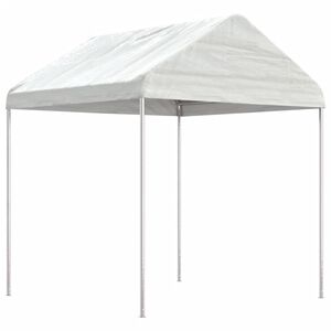 vidaXL Prieel met dak 2,28x2,23x2,69 m polyetheen wit