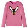 vidaXL Kindershirt met lange mouwen 92 frambozenkleurig