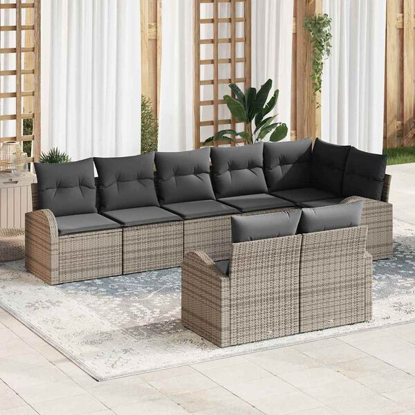 vidaXL Tuin Sofa Set 8 pcs poly rattan