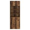 vidaXL Opbergkast Oud Hout 80 x 42,5 x 225 cm Bewerkt hout