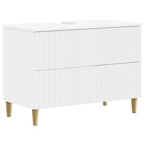 vidaXL Badkamer wastafelkast ARNHEM Wit 82 x 41 x 59 cm Bewerkt hout