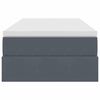 vidaXL Opbergbed met matras met matras Donkergrijs 90 x 190 cm Fluweel