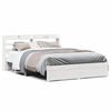 vidaXL Bedframe met hoofdeinde zonder matras 120x200 cm wit