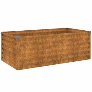 vidaXL Verhoogde tuinbak 100x50x36 cm cortenstaal
