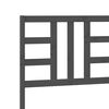 vidaXL Hoofdbord 186x4x100 cm massief grenenhout grijs