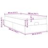 vidaXL Ottoman bed met matras 80x200cm fluweel roze