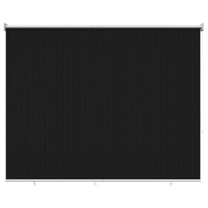 vidaXL Buitenrolgordijn 90% UV-blok Zwart 200 x 140 cm HDPE
