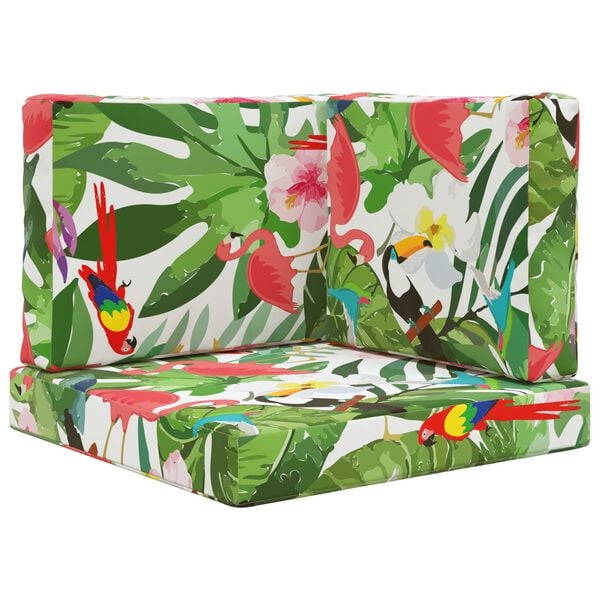 vidaXL Buiten bankkussen 3 pcs kleurrijk Polyester