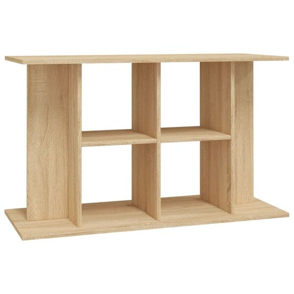 vidaXL Aquariumstandaard Sonoma Eiken 100x40x60 cm Bewerkt Hout