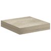 vidaXL Wandschappen zwevend 2 st 23x23,5x3,8 cm MDF eikenkleurig