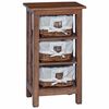 vidaXL Bijzettafel Bruin 38 x 28 x 72 cm Massief mahoniehout