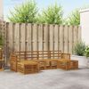 vidaXL Sofa-Sets 6 pcs Naturel Massief Acaciahout