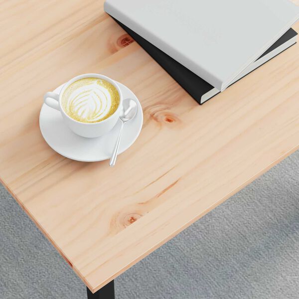 vidaXL Salontafel Naturel 50 x 50 x 36 cm Massief grenenhout