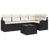 vidaXL Tuin Sofa Set 5 st Zwart poly rattan