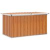 vidaXL Buitenopslagdoos Hout 129 x 67 x 65 cm Gegalvaniseerd staal