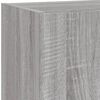 vidaXL 4-delige Tv-wandmeubelset met LED bewerkt hout grijs sonoma