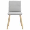 vidaXL Eetkamerstoelen 2 st stof wolk grijs