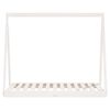 vidaXL Kinderbedframe 70x140 cm massief grenenhout wit
