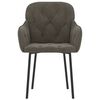 vidaXL Eetkamerstoelen 2 st fluweel donkergrijs