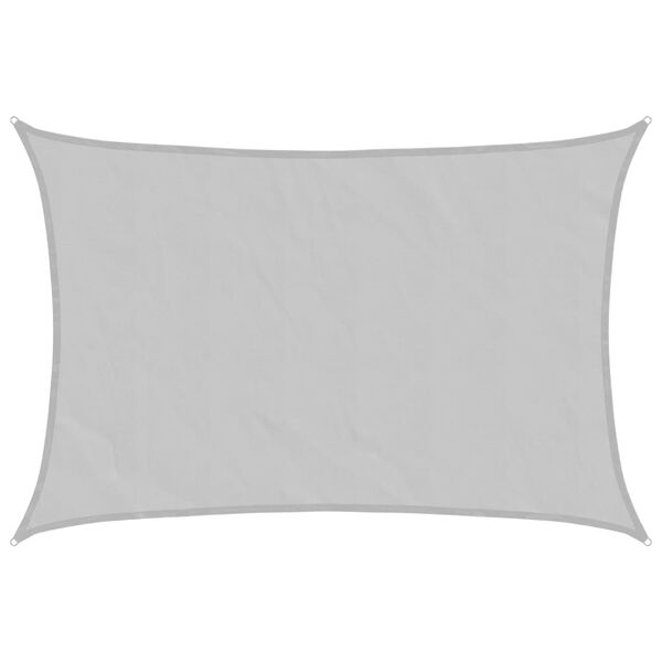 vidaXL Zonnezeil 4x2,5 m 100% polyester oxford lichtgrijs