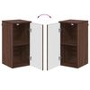 vidaXL Badkamer Kast Wandgemonteerd Bruin Eiken 30 x 31,5 x 61 cm