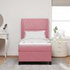 vidaXL Boxspringbed met matras Roze 200 x 100 cm Fluweel