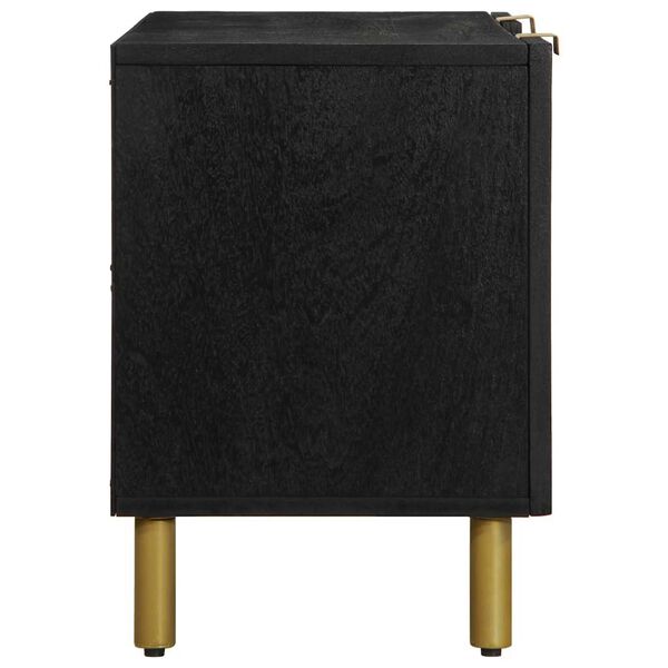 vidaXL tv-meubel 105x33x46 cm bewerkt hout zwart