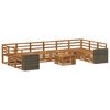 vidaXL Buiten bankenset 11 pcs Naturel Massief Acaciahout