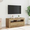 vidaXL Tv-meubel met LED 90x35x40 cm bewerkt hout artisanaal eiken