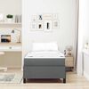 vidaXL Boxspringbed Donkergrijs 80 x 200 cm Stof